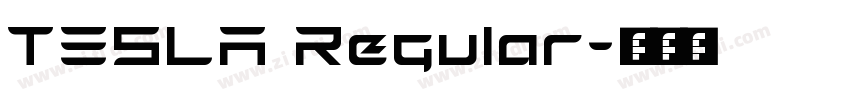 TESLA Regular字体转换